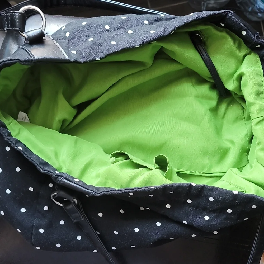 🍂Target Black and White Polka Dot Shoulder Bag - Picture 5 of 10